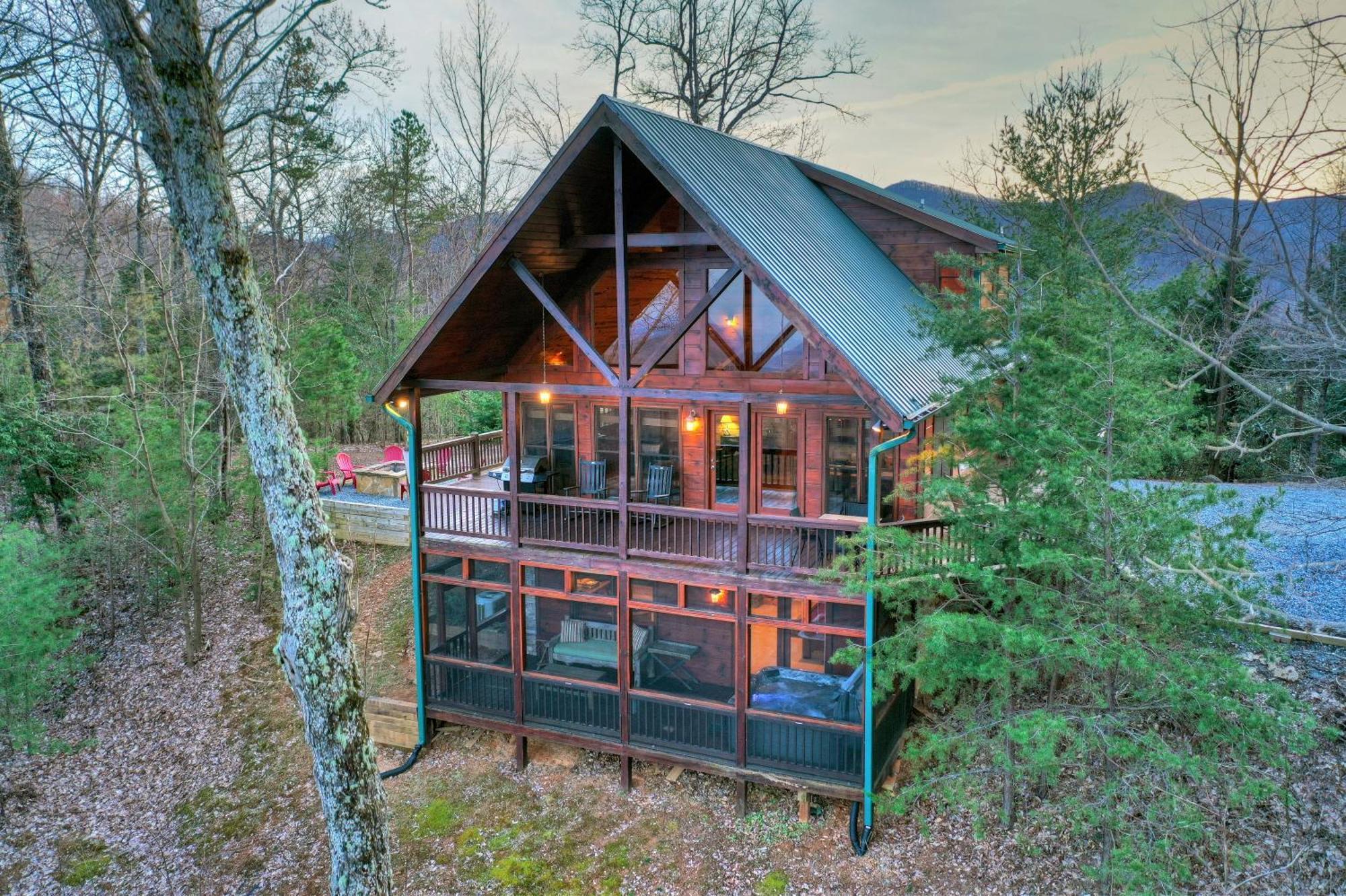 Appalachian Sunrise Amazing Views Close To Blue Ridge Hike From The Cabin Exterior photo
